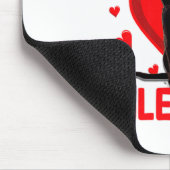 私の猫は私のバレンタインの肉球ハートの猫飼いヴァレンティ マウスパッド (コーナー)