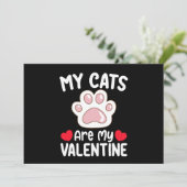 私の猫は私のバレンタインデーの面白いペットラバー 招待状 (スタンド正面)