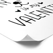 私の猫は私のバレンタイン 猫 バレンタインデー 1 ポスター (角)