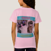 私の猫は私のバレンタイン Tシャツ (裏面)