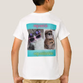 私の猫は私のバレンタイン Tシャツ (裏面)