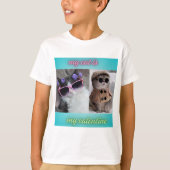 私の猫は私のバレンタイン Tシャツ (正面)