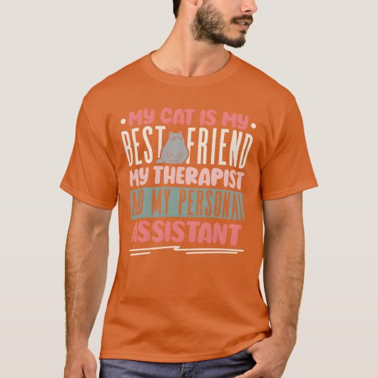 私の猫は私の友最高の人家の家族だ Tシャツ (正面)
