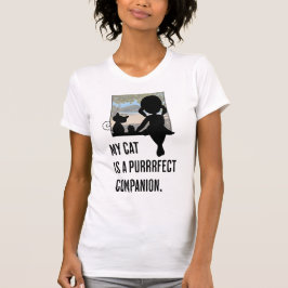 私の猫は親しみやすい仲間だ。猫好き Tシャツ