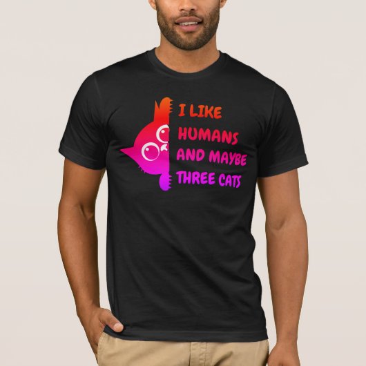 私の猫は野球が好きです Tシャツ (正面)