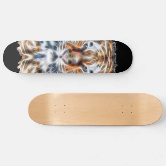 私の猫は野生のトラエネルギーの上で機能しています スケートボード (横)