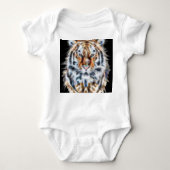 私の猫は野生のトラエネルギーの上で機能しています ベビーボディスーツ (正面)