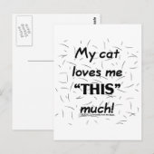 私の猫は、この猫髪が大好き ポストカード (正面/裏面)