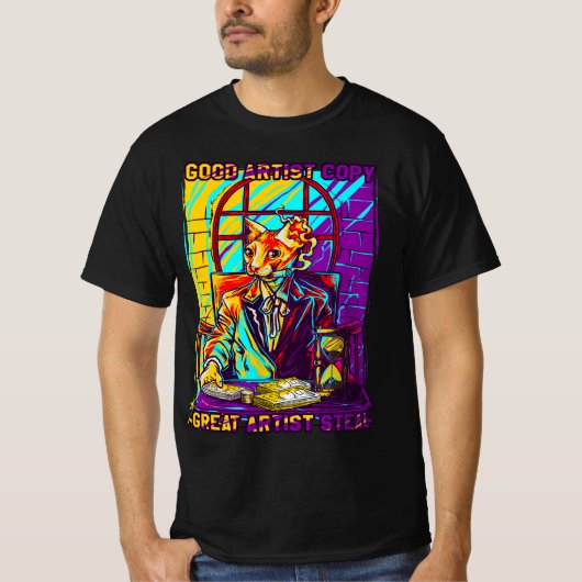 私の猫を崇拝する Tシャツ (正面)