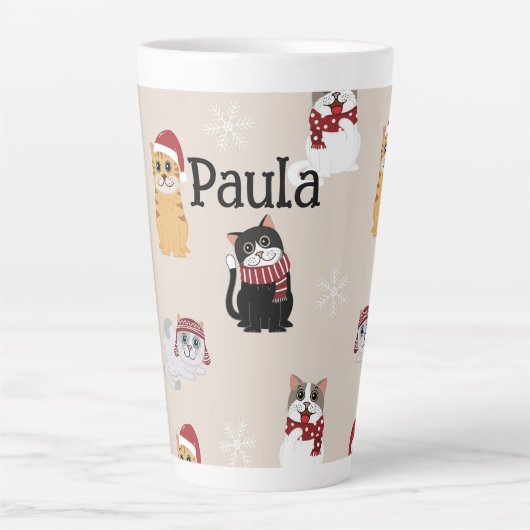 私の猫を愛しなさい カフェラテマグ (正面)