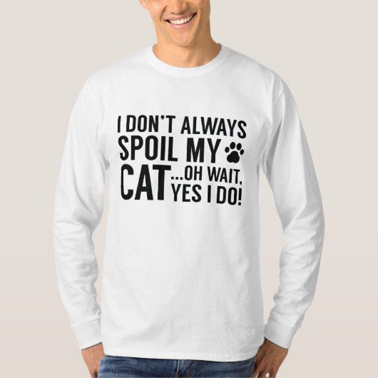 私の猫を駄目にする Tシャツ (正面)