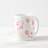 私の猫カスタムの写真と名前 コーヒーマグカップ (正面右)