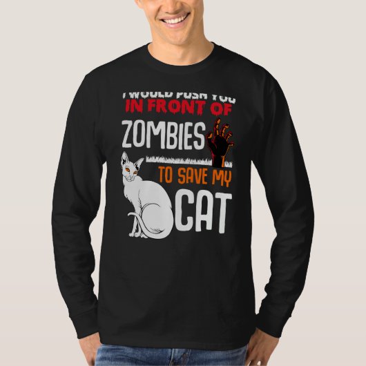 私の猫ペットアニマ救ーの前で押し込む Tシャツ (正面)