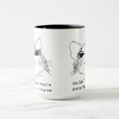 私の猫考えはうるさい マグカップ (中央)