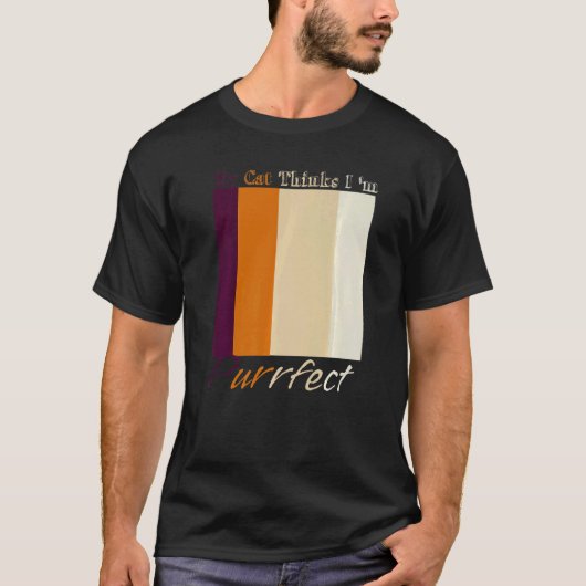 私の猫考えは純愛動物 Tシャツ (正面)