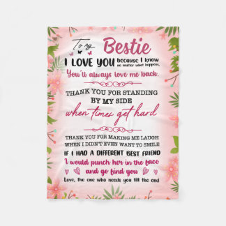 私の獣と友人に最高の永遠に フリースブランケット