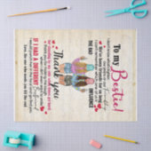 私の獣に。私たちは長い間友達だ 薄葉紙 (クラフト)