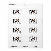 私の王ではない ラベル (フルシート)