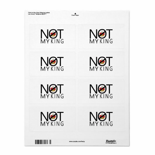 私の王ではない ラベル (フルシート)