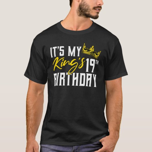 私の王の19歳の誕生日パーティーBday Celbratioだ Tシャツ (正面)