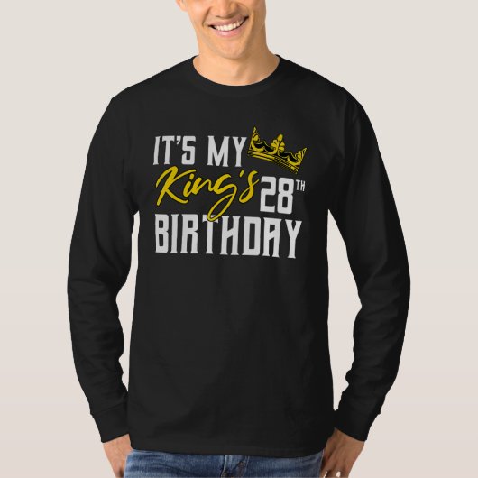 私の王の28歳の誕生日パーティーBday Celbratioだ Tシャツ (正面)