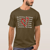 "私の王冠 私の憧れ" バレンタイン ヘアカスタムTシャツ Tシャツ (正面)