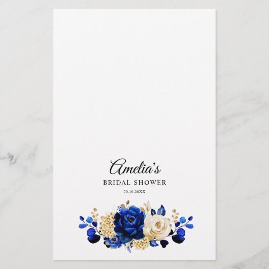 私の王室のゲームであるブルーイエロー金ゴールドメタリック (裏面)