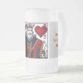 私の王様ハートは艶出しマグ フロストグラスビールジョッキ (正面右)