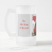 私の王様ハートは艶出しマグ フロストグラスビールジョッキ (左)