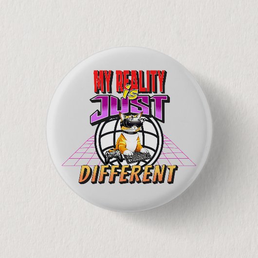 私の現実は違う! 缶バッジ (正面)