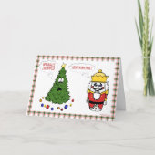 私の球はクリスマスカードを落としました シーズンカード (正面)