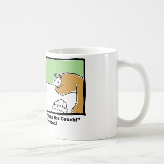 私の球はソファの下にあります! コーヒーマグカップ (右)