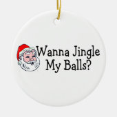 私の球をちりんちりんと鳴らしたいと思って下さい セラミックオーナメント (正面)
