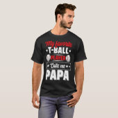 私の球技お気に入りの選手は私を可愛い父パパと呼ぶ Tシャツ (正面フル)