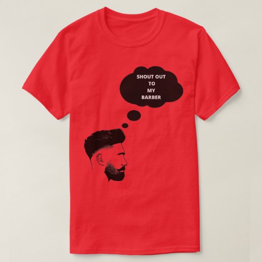 私の理容師に叫ぶ Tシャツ (デザイン正面)
