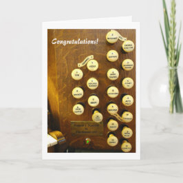 私の理想のオルガンおめでとうカード カード