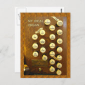 私の理想のオルガンはがき ポストカード (正面/裏面)