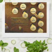 私の理想的なオルガンタオルは白いエッジ キッチンタオル (折り畳み)