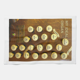 私の理想的なオルガンタオルは白いエッジ キッチンタオル