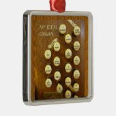 私の理想的な器官の正方形のオーナメント メタルオーナメント (右)