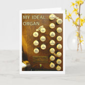 私の理想的な器官カード カード (黄色い花)
