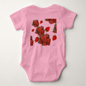 私の甘いイチゴ ベビーボディスーツ (裏面)