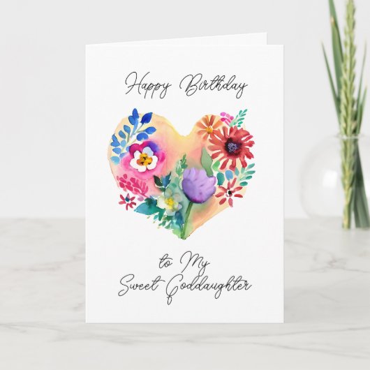 私の甘いゴド娘へのハッピーバースデー カード (正面)