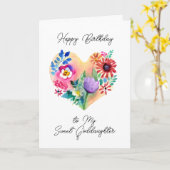私の甘いゴド娘へのハッピーバースデー カード (黄色い花)