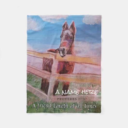 私の甘いジェイミーパステル フリースブランケット (正面)