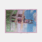 私の甘いジェイミー フリースブランケット (正面(横))