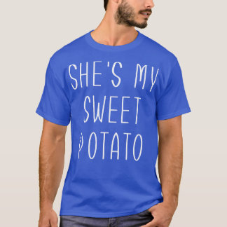 私の甘いジャガイモを見つける私は一致するカップルのためにヤム Tシャツ
