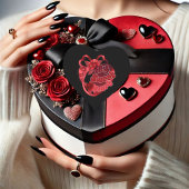 私の甘いハート赤シャイニーバレンタインハートシール ハートシール