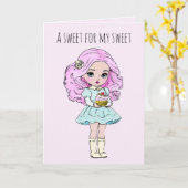 私の甘いバレンタインに甘い カード (黄色い花)