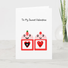 私の甘いバレンタイン シーズンカード